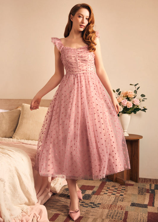 Midsummer Flutter Fit & Flare Dress