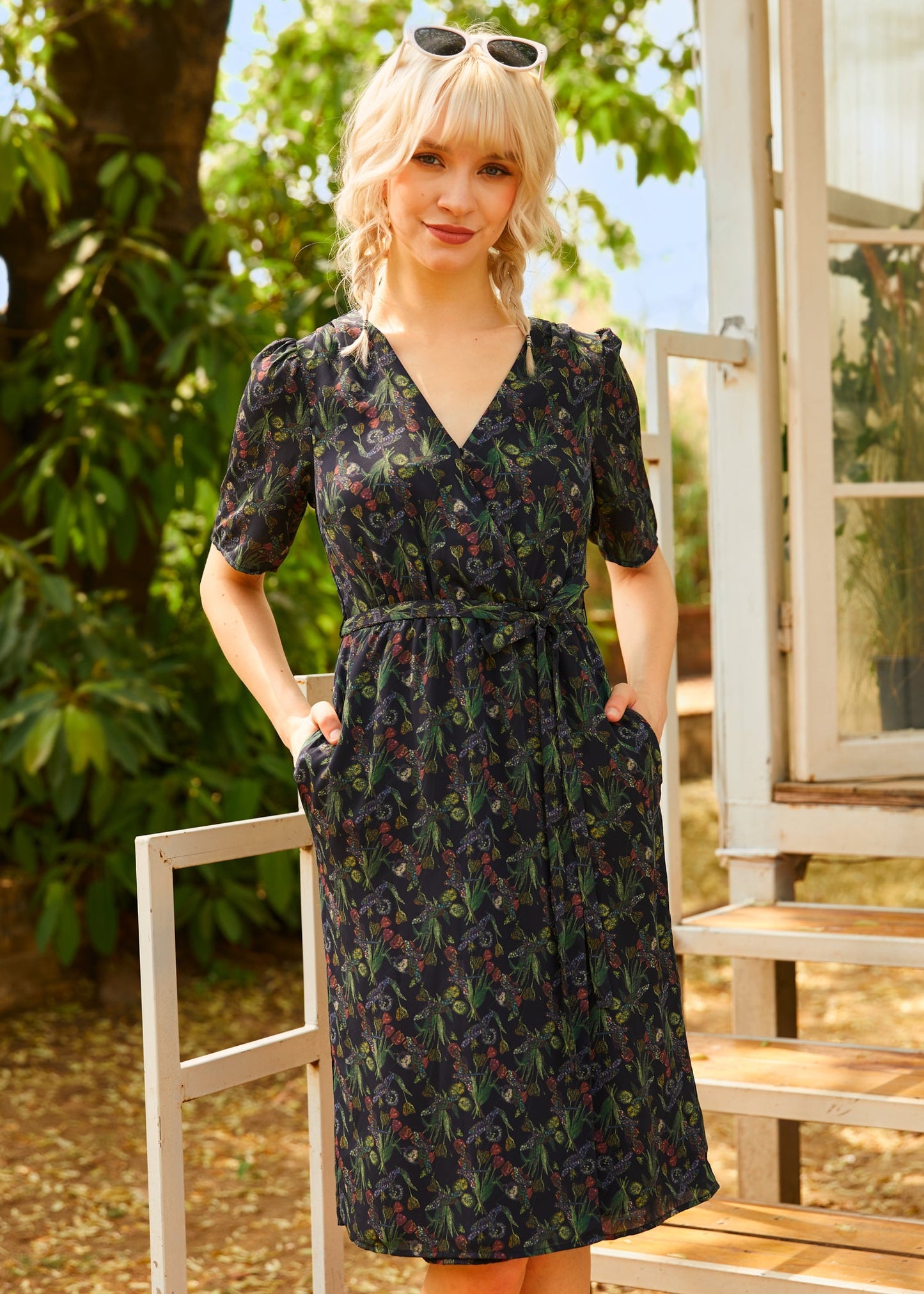 The Sunday Soir¨¦e Faux Wrap Dress