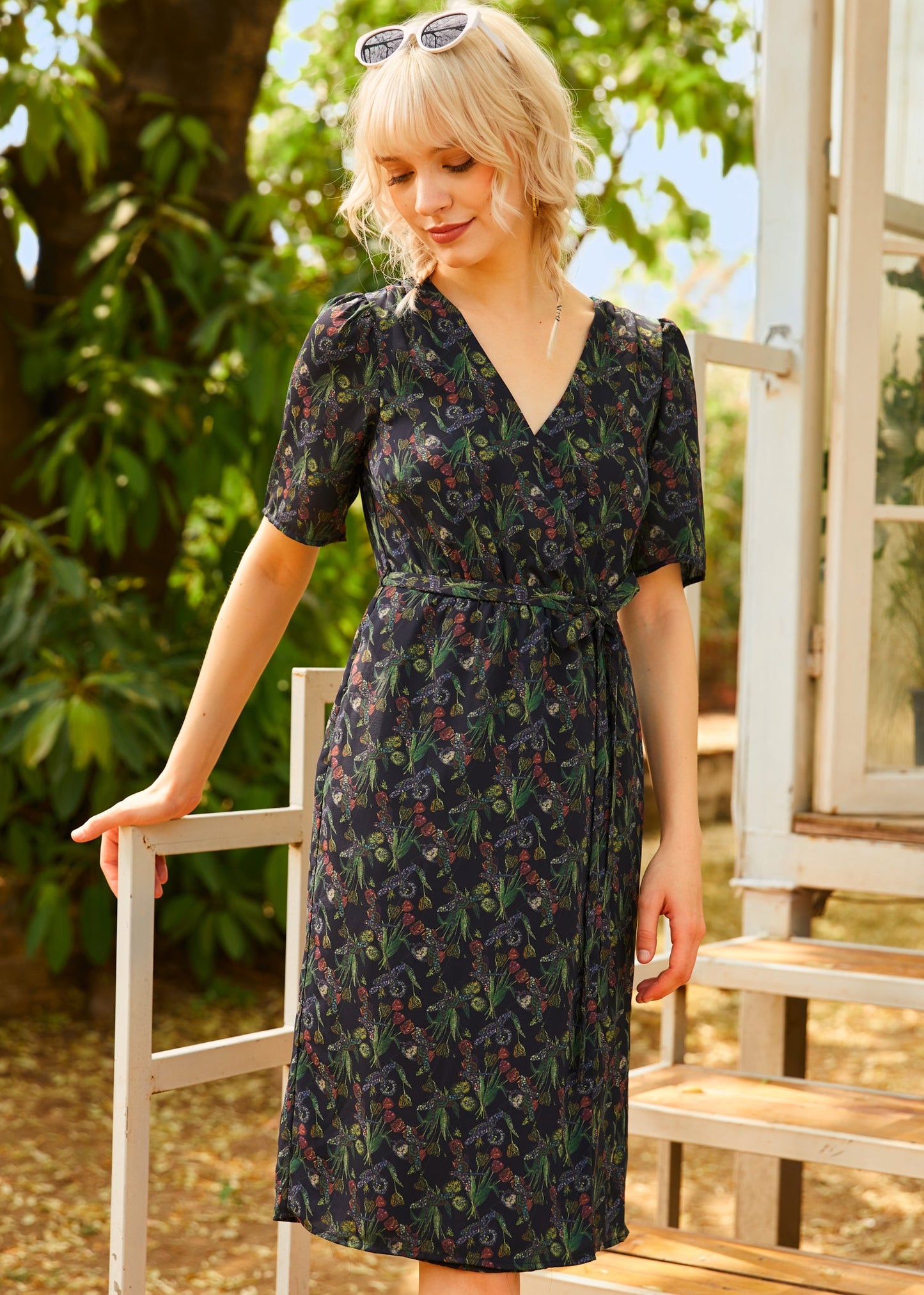 The Sunday Soir¨¦e Faux Wrap Dress